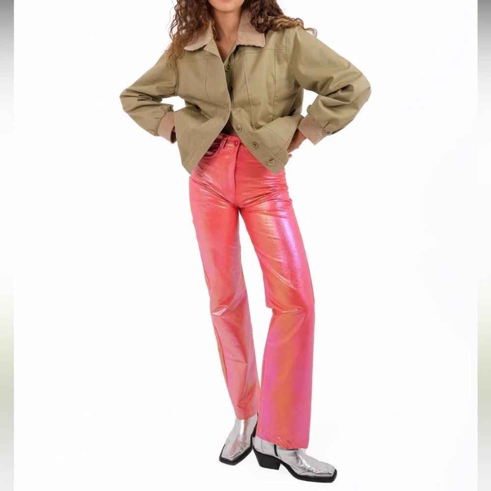 NWT Laagam Pants Twiggy Coral size small